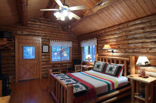 Silverwolf Log Chalets Coram 外观 照片